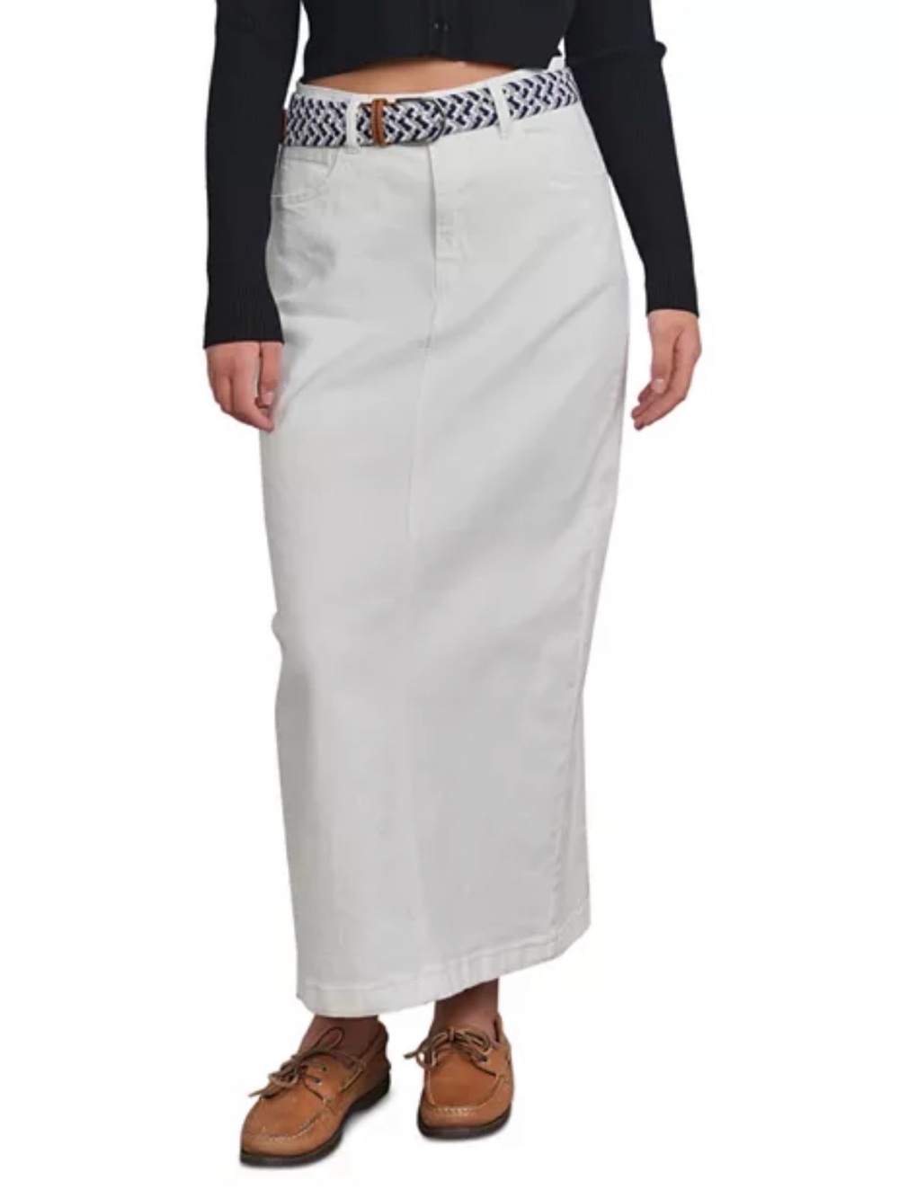 Point x HD Denim Maxi Skirt